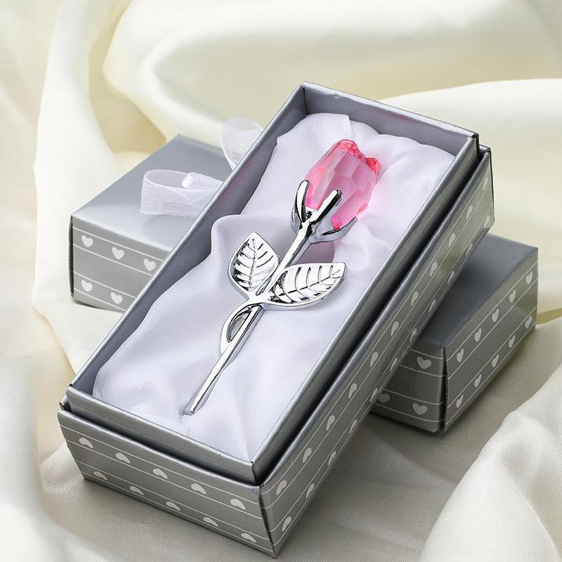 Eternal Love Metal Crystal Rose Timeless Gift for Valentine's Day, Mother's Day, Birthdays, and Anniversaries Water-Resistant & Durable Crystal Design Personalized Present Decoration Wedding