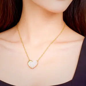 Raw Druzy Heart Necklace – Natural Geode Pendant Symbolizing Love, Care & Eternal Bond | Healing Stone Jewelry Gift for Her