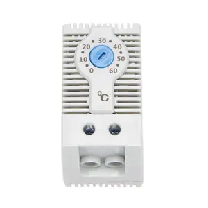 KTS011 NO Normally Open Adjustable Mechanical Temperature Controller Cabinet Thermostat Din Rail,Used for Cooling