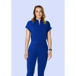 Mandarin Dolman Top Galaxy Blue