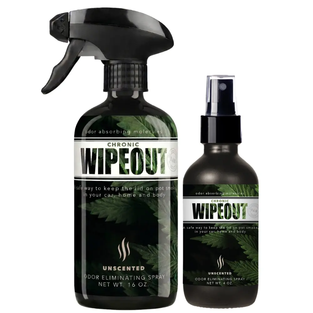 Twin Pack 16 oz and 4 oz Bundle | Chronic Wipeout Odor Eliminating Spray