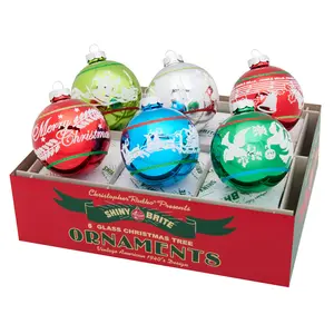 HOLIDAY SPLENDOR 6 COUNT 3.25" SIGNATURE FLOCKED ROUNDS HOLIDAY SPLENDOR 6 COUNT 3.25" SIGNATURE FLOCKED ROUNDS