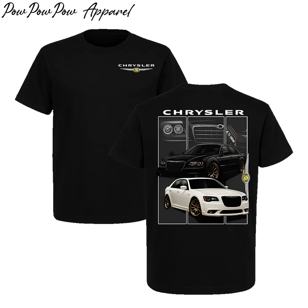 Chrysler 300C T-Shirt – Classic Muscle Car Graphic Tee with HEMI Engine Design, Mopar Streetwear Top Gift for Car Fans