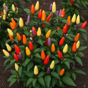 5 Color Pepper Plant Seeds for Planting | 25+ Seeds | Exotic Garden Seeds to Grow Multicolored Peppers | Amazing