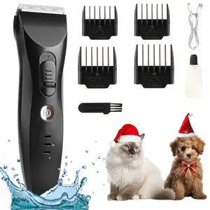 Rechargeable Pet Hair Trimmer Kit, 1 Box Pet Hair Shaver & Accessories, Professional Pet Grooming Tool for Dogs & Cats