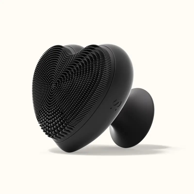 Heart Face Clean Pro⁺| Rechargeable Electric Facial Cleansing Brush For Deep Pores Cleansing - Waterproof Silicone Face Scrubber Reduce Acne, Breakouts & Blackhead - For Glass Glow Skin