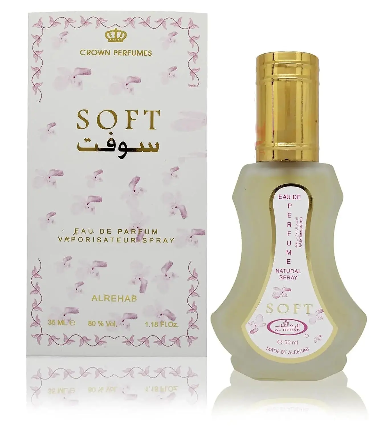 Al-Rehab Soft Eau de Parfum Spray for Women, 1.18 Ounce perfume Rich Scent Scented Aroma Cosmetic  Fragrance