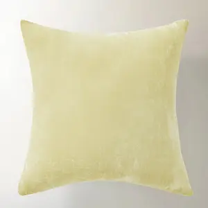 Z Gallerie Delia Silky Velvet Pillow 20" - Citron Yellow/Eggshell Blue/Turtle Dove