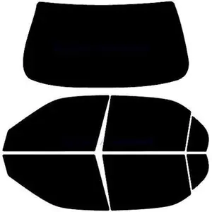 DIY Car Window Tinting Kit - Customize Shade: 5%, 20%, 35%, 50% for All Sides & Back Windows - Precut Tint Blocks 99% UV Rays No Excess to Remove
