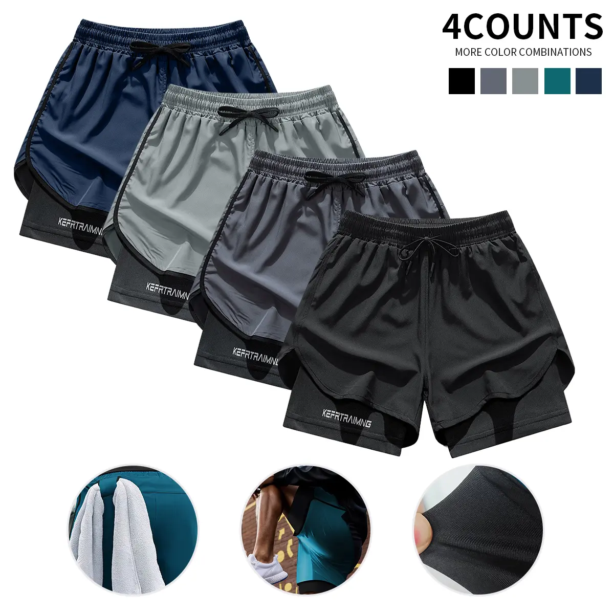 Black Dark Gray Light Gray Navy Blue