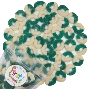 BLUE RASPBERRY GUMMY RINGS 2LB BAG