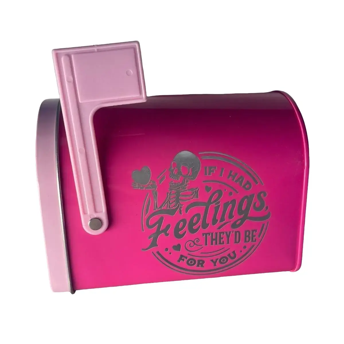 If I Had Feelings Laser Engraved Mini Mailbox - Elegant Design with Stylish Handle