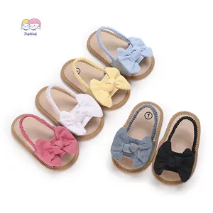 Baby Girl Summer Sandals 3D Bow Soft Sole Open Toe Walking Shoes for Daily Beach Party