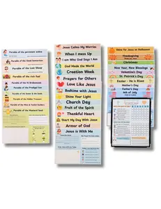 Christian Holiday & Bible Story Activities for Kids | Parables + Faith Worksheets Bundle (Ages 3-8)