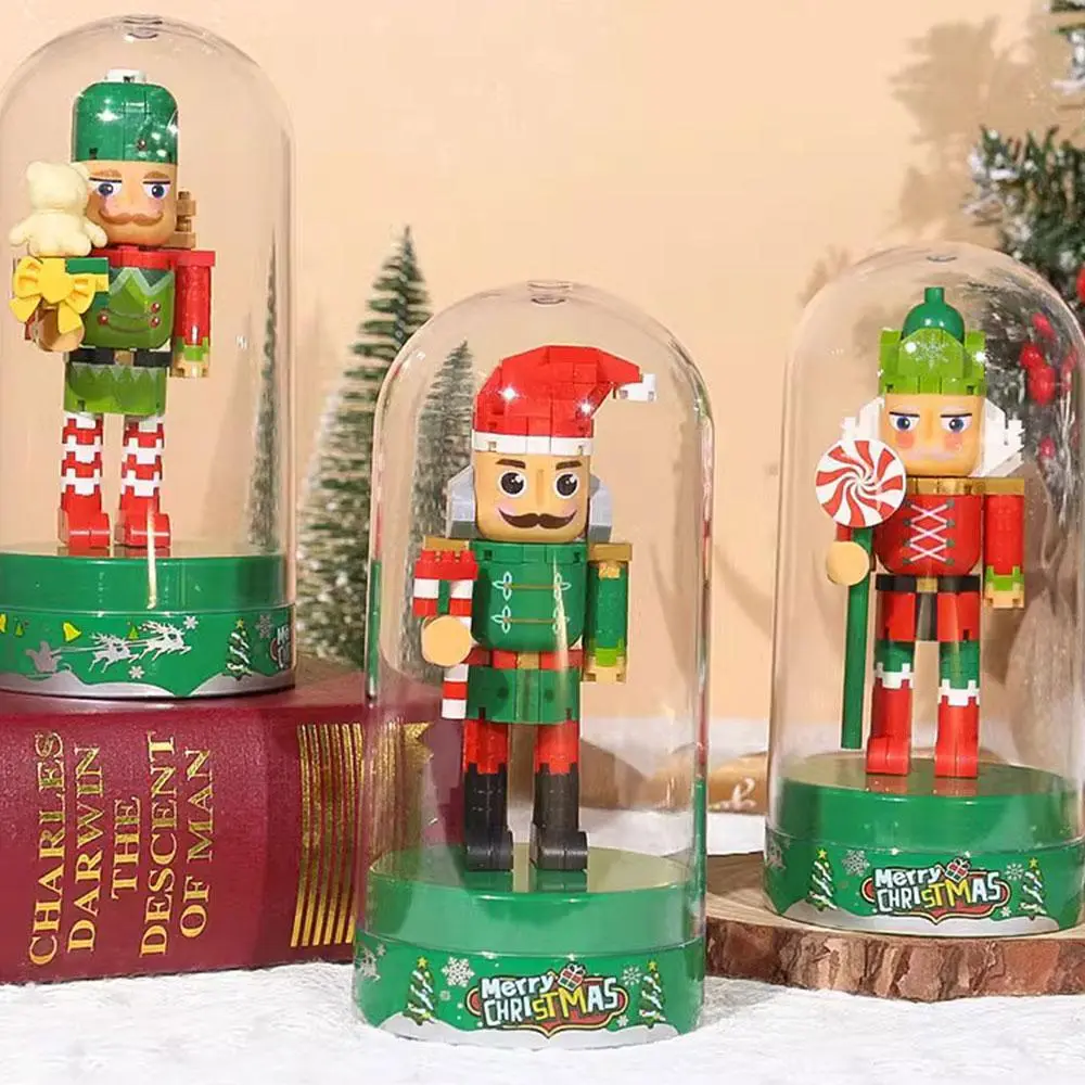 Nutcracker Series Building Block Toy Set, Creative Building Blocks, Creative Desktop Ornament, Building Toy for Adults, Vanity Decor Accessories