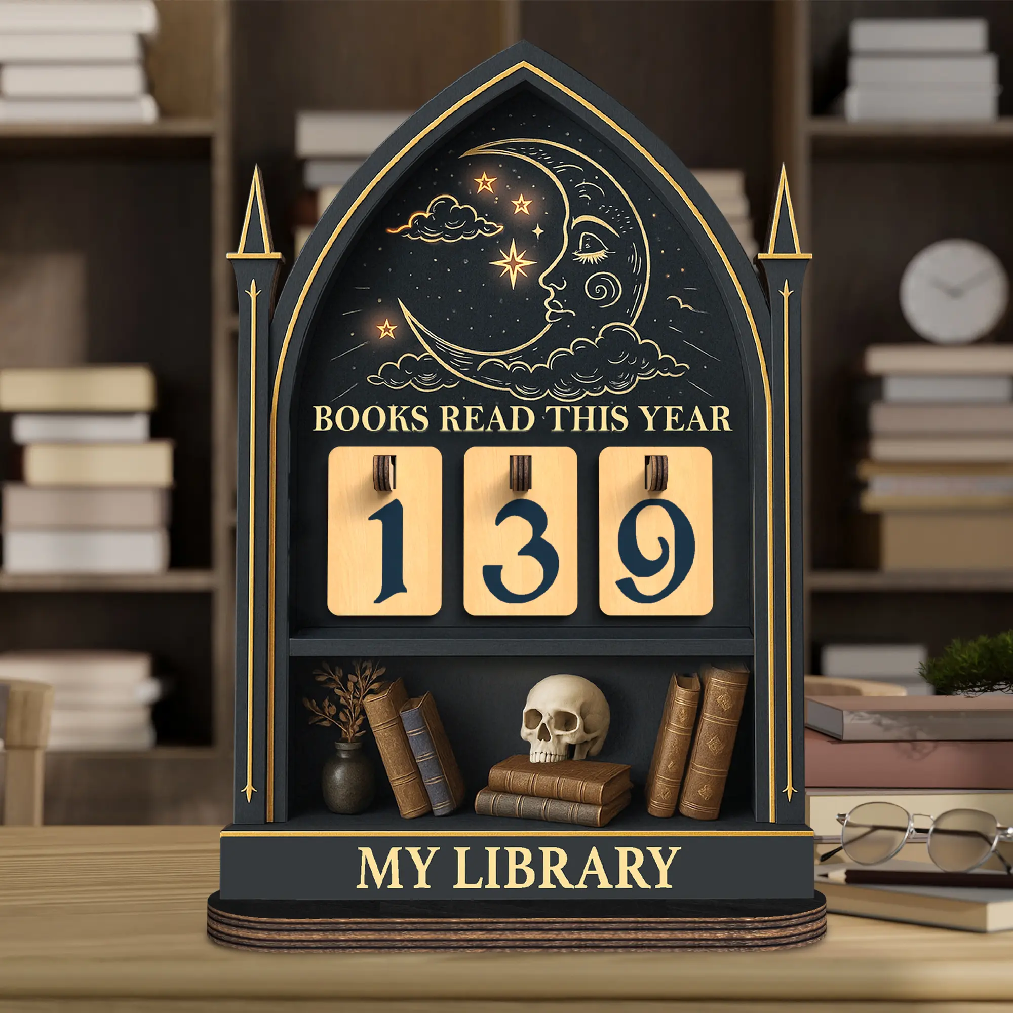 Vintage Gothic Books Read This Year, Night Court Books Tracker, Book Reading Counter Hanging, Gift for Readers, Book Lovers Gift, Bookish Decor Gift, Book Sign Decor, Easter Basket Ideas 2026