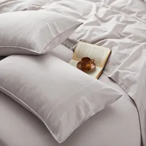 4Pcs Organic Linen Sheets Queen Size, 100% French Linen from Normandy, Breathable Natural Linen Queen Sheet Set with 16 Inch Deep Pocket, 1 Flat Sheet, 1 Fitted Sheet, 2 Pillowcases bed comforter
