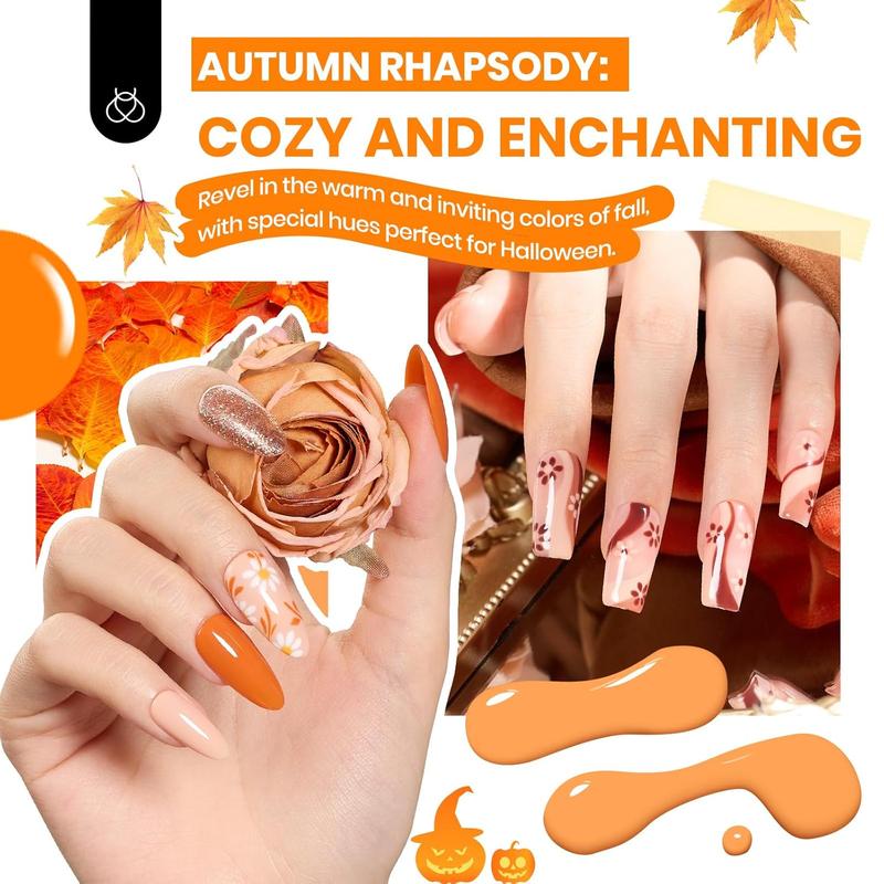 Beetles Gel Nail Polish Starter Kit【UV Light&Top Base Gel&Diamond Decorations&Stickers&Manicure Tools】DIY Nails Art Gift for girl Gift for woman gel x nails salon nails at home Curtics Fall Nail Halloween Nail Black Friday Winter Nail Christmas Gift