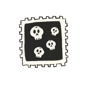 Skulls Stamp Sticker