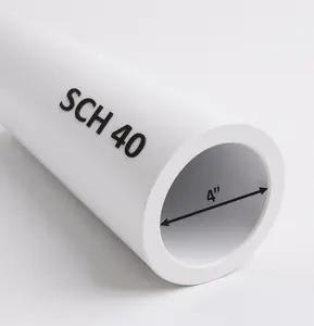 4" Schedule 40 PVC Pipe – Custom Cut Lengths (1FT to 8FT)