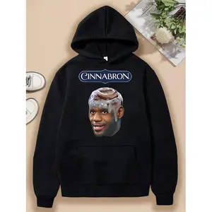 GGOR Humorous LeBron Meme Hoodie Unisex Casual Hooded Sweatshirt for Fans