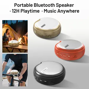 【TOP Speaker】Portable Bluetooth Speaker with Stereo Sound Bluetooth 5 Bassup IPX5 Waterproof 24-Hour Playtime Wireless Stereo Pairing for Home Outdoors Travel Audio Speakers, Deasl Smartphone, EH30