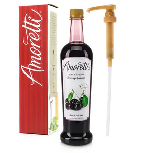 Black Cherry Beverage Infusion - 94 Servings – Real Fruit Drink Mix & Water Enhancer for Cocktails, Tea & More, Preservative-Free