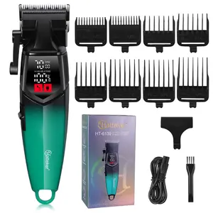 High Power Professional Hair Clipper, Electric Hair Trimmer, Rechargeable Beard Trimmer, Cordless Hair Clipper with LED Display
