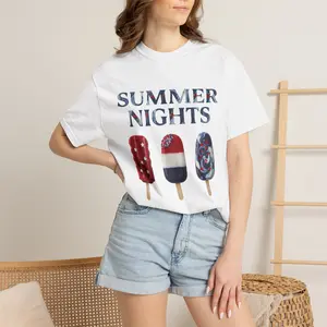 Stars and Stripes Popsicles T-Shirt | Summer Nights Ice Cream Patriotic Tee