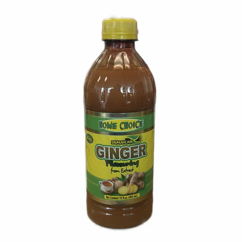 Homechoice Jamaican Ginger Flavoring from Extract 16 fl oz Natural Herbal Essence for tea, Cooking & Baking