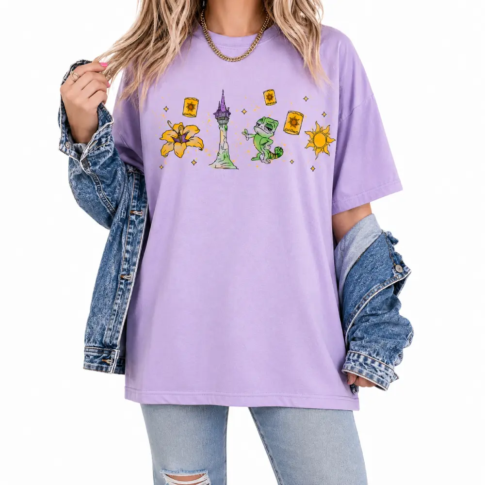 Pascal Tower Shirt Minimalist Lantern Fantasy Graphic Tee Unisex