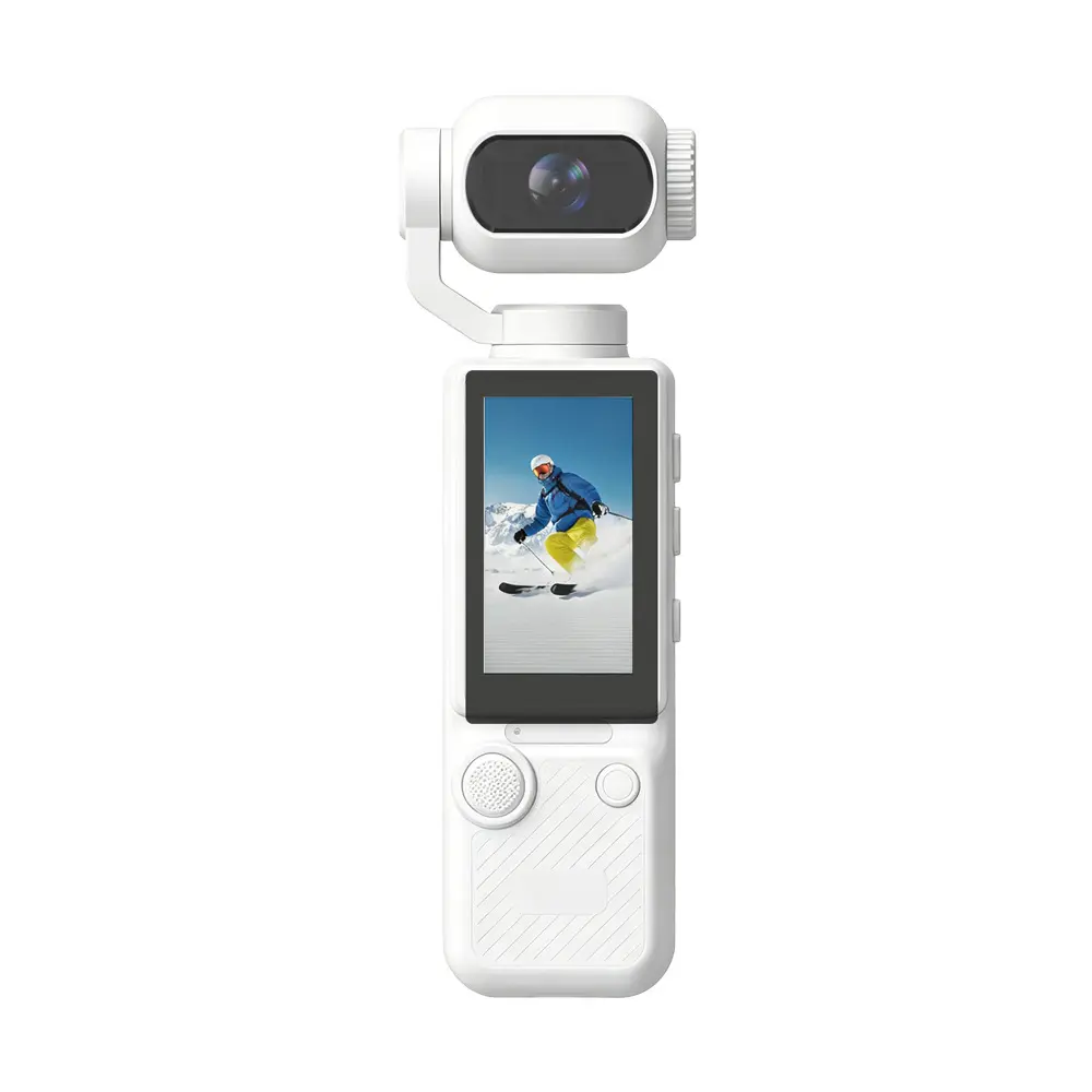 03Vlogging Camera, Mini Camcorder, Portable Handheld Video Camera | Mini camcorder with 180° rotating lens, 7-hour battery, 32GB card, one-button recording for travel and daily moments