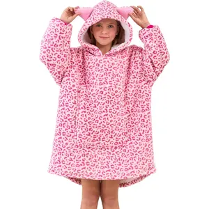 Unicorn Wearable Blanket Hoodie for Girls Unicorn Oversized Hoodie for Kids