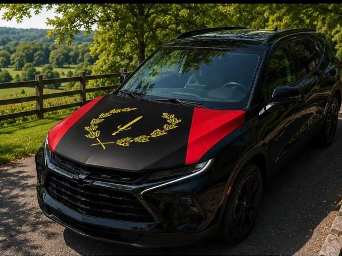 SOULAAN Car hood flag/ Black Heritage Car hood flag