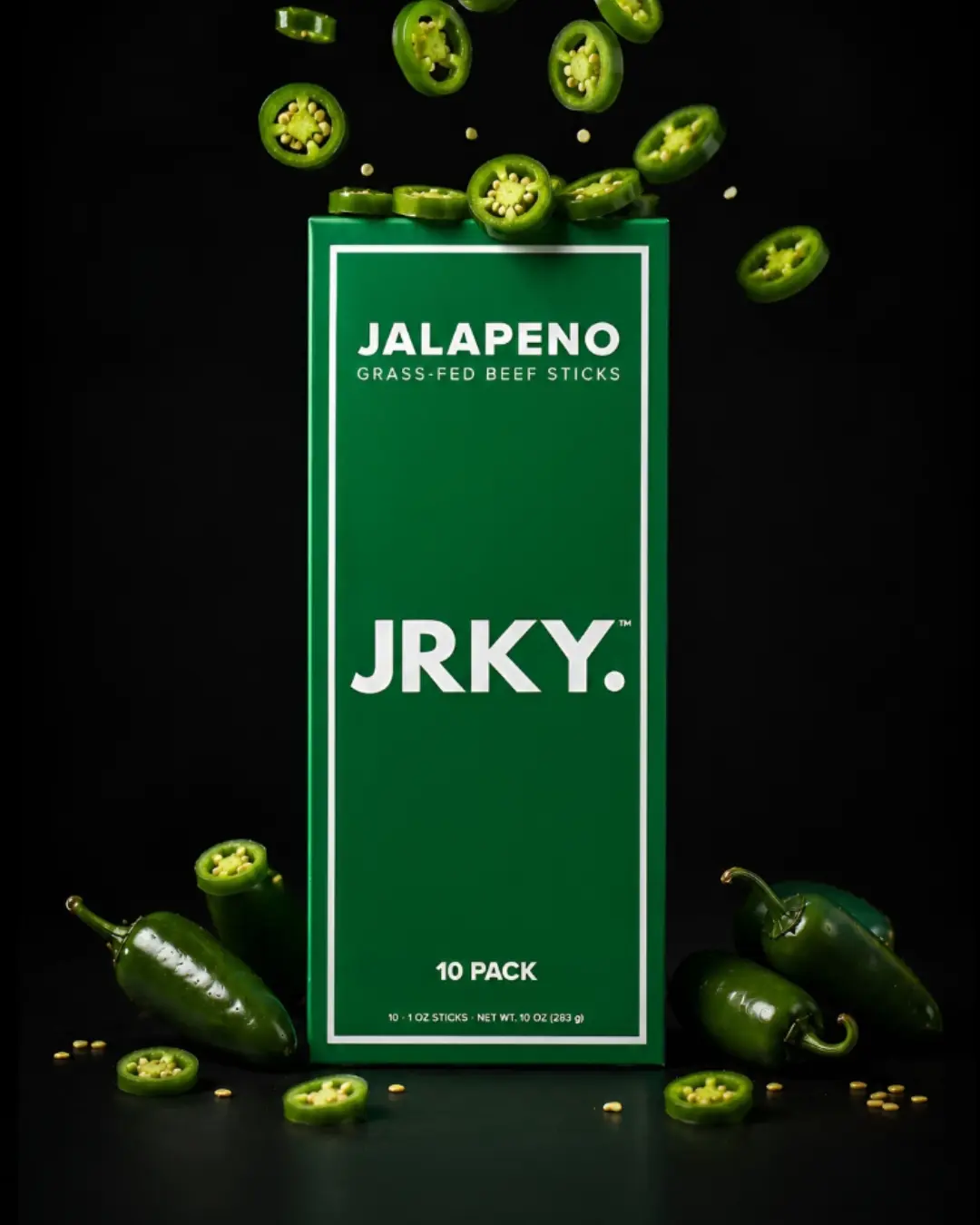 JRKY - Grass Fed Beef Sticks - JALAPENO