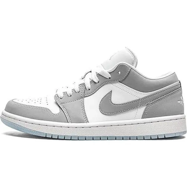 Women's Jordan 1 Low White/Wolf Grey-Aluminum (DC0774 105) Women's Jordan 1 Low White/Wolf Grey-Aluminum (DC0774 105)