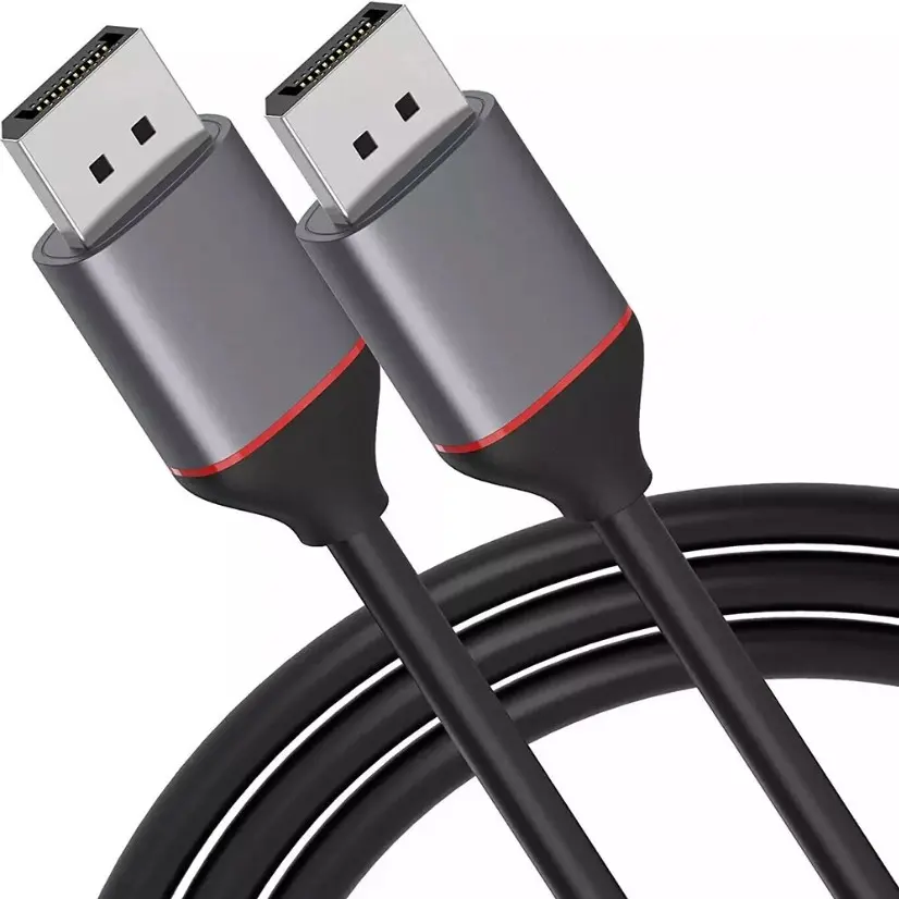 Male-Male DisplayPort Cable, 6.6ft/2M Length Accessories with Secure Latches for 4K HD Visual, Ideal for Phones, Electronics, Gaming Consoles Dp Connectors Hd Resolution