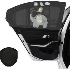 Window Shade for , UV Protection Breathable Mesh  Window Covers, Universal Fit Stretchable Sun Shades, Keep  Interior Cool and Comfortable for    (2 Pack)