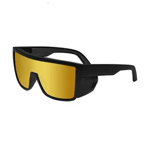 2025 Fashion Bomber Buzz Bomb Safety Sunglasses Polarized Frames Blue Light Blocking Glasses for Screens Unisex Photochromic Black green reading golf