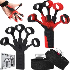 Grip Strength Trainer - 5 PCS Hand Grip Strengthener with Stress Relief Ball for Muscle Building and Injury Recovery