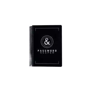 The Paper & Plan Co. Password Keeper - 154 Numbered Sheets Spiral Bound Notebook with Mylar Tabs Laminated Cover Made in USA