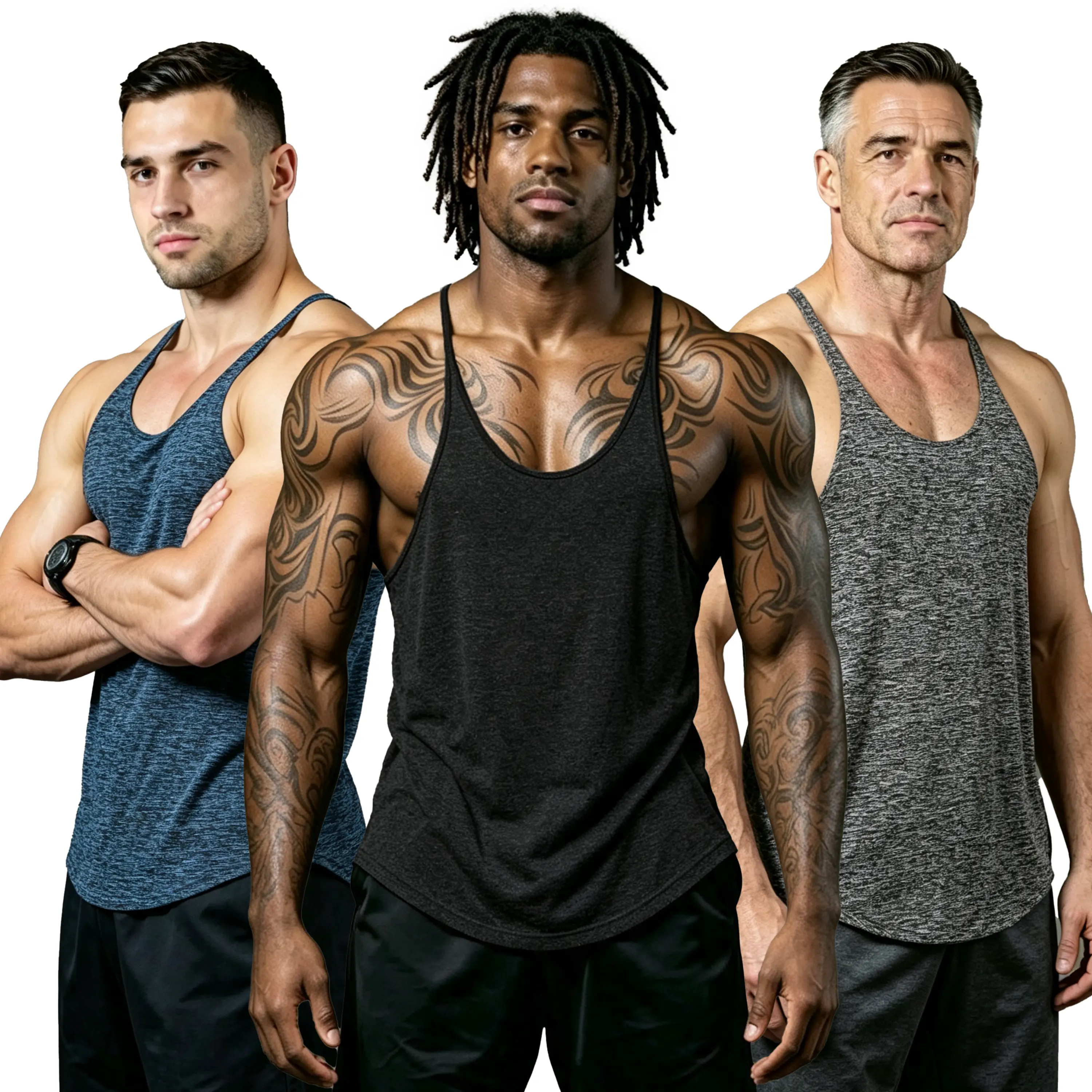 AGILELIN Men's Workout Tank Top, Y-Back Stringer in Quick-Dry Stretch Polyester for Bodybuilding, Gym & Weight Lifting (1 or 3 Pack), Workout Apparel, Tank Tops, Men's Stuff, Mens Clothing, Athletic Fit, Y-Back Cut