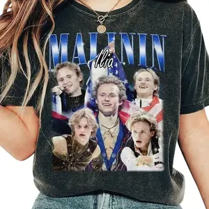 Ilia Malinin Figure Ice Skating Vintage Shirt, Vintage 90s Sport Shirt, 2026 Shirt, Ilia Malinin Bootleg Tee, Gift For Fans