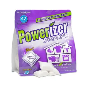 Powerizer Complete Pods - ALL-IN-ONE Plant-Based Laundry & Dishwasher Detergent - 42 Count