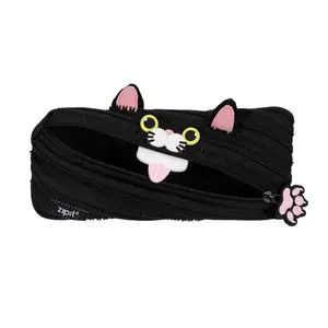 ZIPIT Adorable Cat Pouch – One-Zipper Design, Spacious, Easy-to-Clean & Perfect Gift for Girls