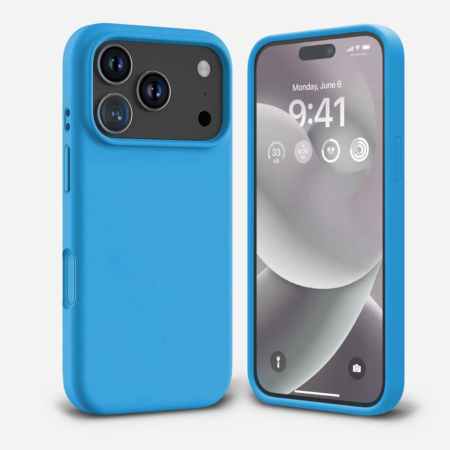 Entronix Case for iPhone 17/17 Air/17 Pro/17 Pro Max – Soft Touch Liquid Silicone Slim Fit Shockproof Protective Cover Wireless Dustproof
