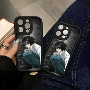 D-Death N-Note L Anime Phone Case for iPhone 17/16/15/14/13/12/11 ProMax Plus for Samsung phones,an excellent gift for friend or fans.