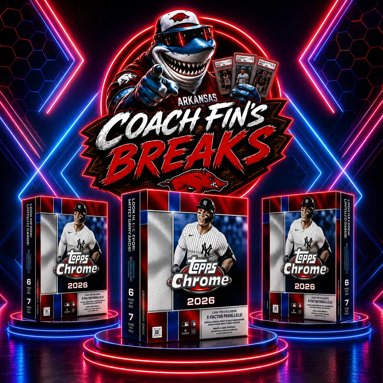 BREAK #8 - SEE 3 PICK 2 (3 TOPPS CHROME MEGA BOX, RANDOM TEAM BREAK)