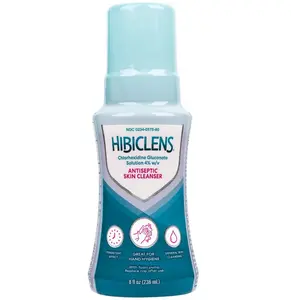 Hibiclens – Antimicrobial and Antiseptic Soap and Skin Cleanser – 8 oz with Foaming Pump – for Home and Hospital – 4% CHG