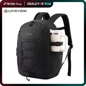 LOVEVOOK TikTokShopBacktoSchool Laptop Backpack for Women with Pouch Pocket for Large Capacity Cup,15.6&17 Inch Professional Work Computer Laptop College Teacher Personal Item Travel Bag,Lightweight Hiking Backpack Purse